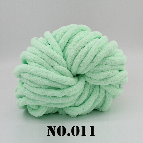 Thick Chenille Chunky Yarn Super Soft Bulky Knitting Wool Roving Crocheting DIY - Afbeelding 16 van 35