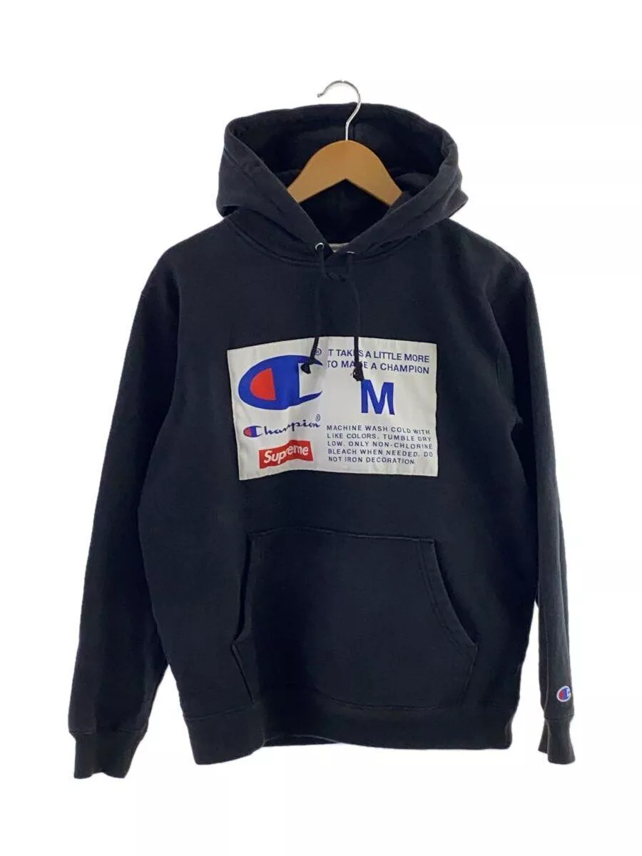 Sweat à capuche Supreme M polyester noir occasion