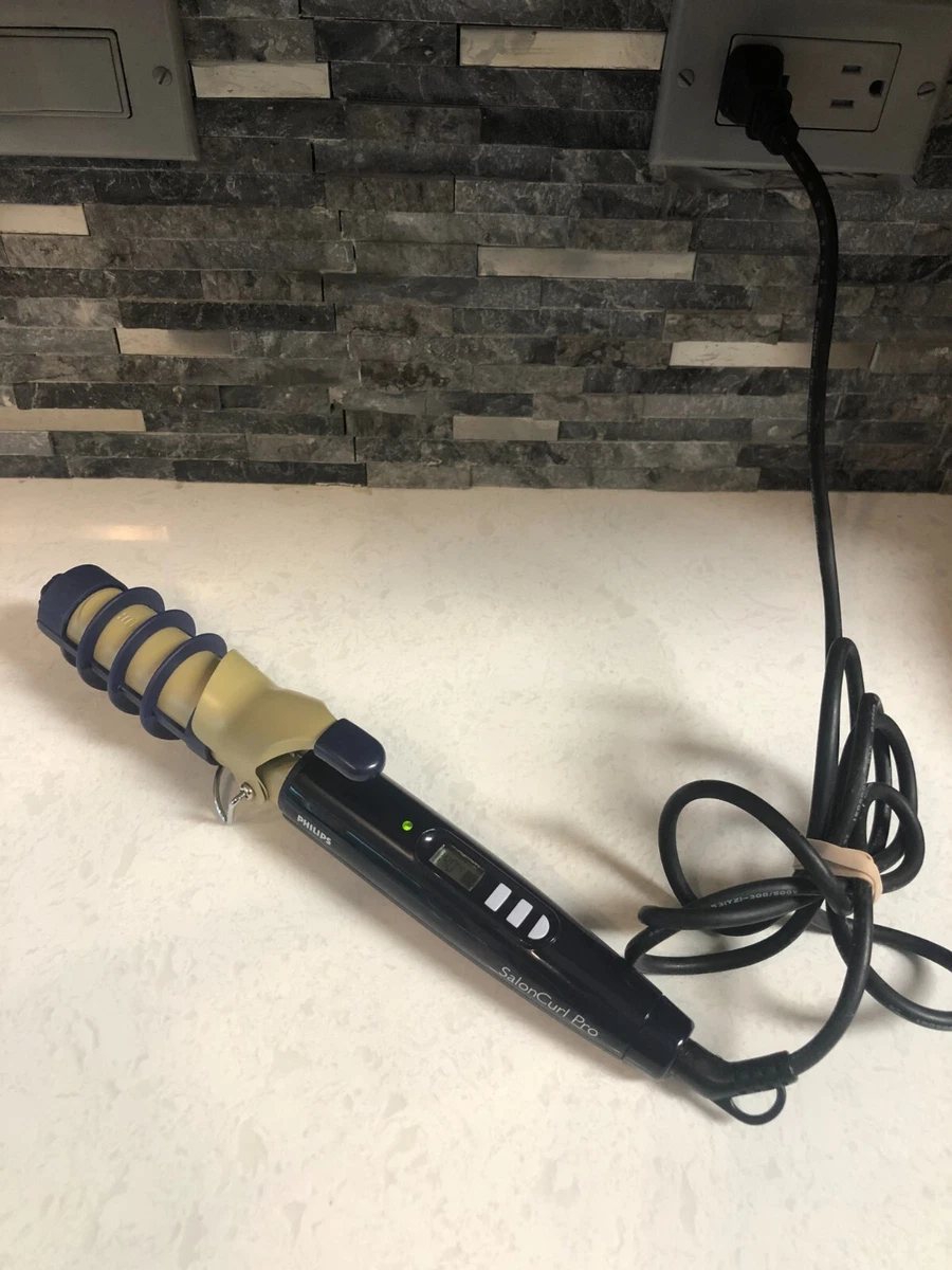 HTF TRESSEME PHILIPS SALON CURL PRO HAIR JUMBO CURLING TONG MINT EUC 1.5