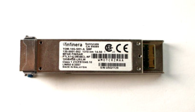 Infinera Finisar 130-0001-002 FTLX1413M3BCL-NF TOM-10G-SR1-A SMF Transceiver