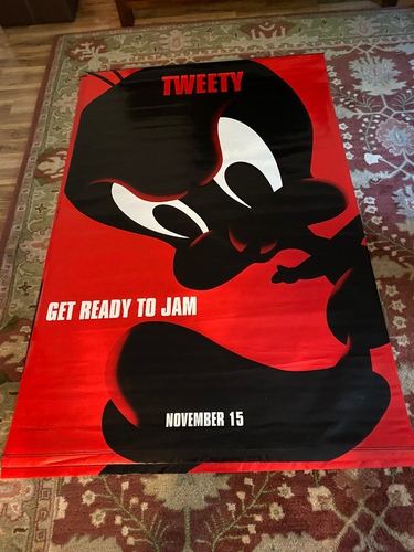 Space Jam TAZ OR Tweety Movie Poster/Banner 6x4 Feet ea. Vinyl 1 S 1996 *** Read - Picture 2 of 7