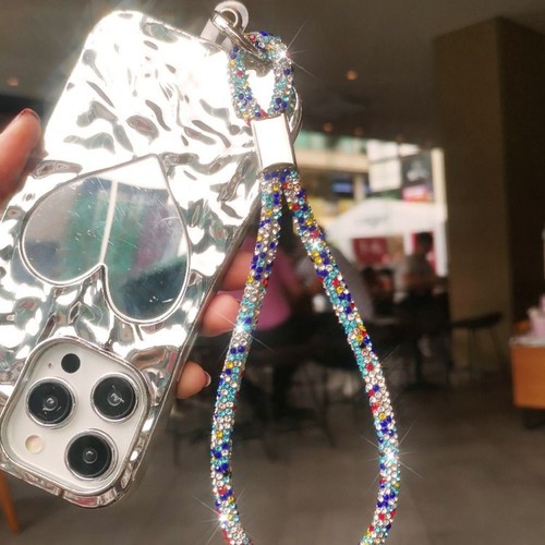 Bright Phone Wrist Straps Glitter Diamond Crystal Keychain Phone Accessories - 第 5/21 張圖片