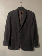 LRL Ralph Lauren Men's 2 Button Blazer 44L Brown Wool Sport Coat Jacket Luxury