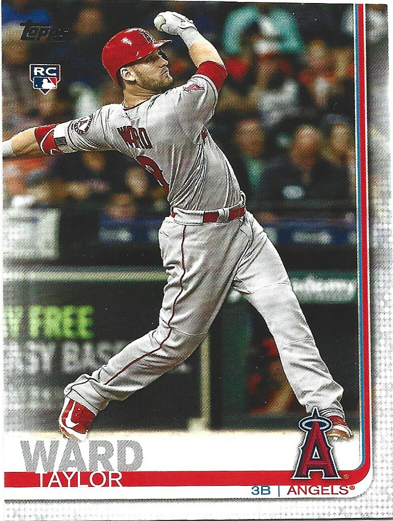 2019 Topps #588 Taylor Ward rookie, Los Angeles Angels