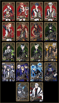 Disney Twisted Wonderland Metal Card Collection 1 Complete Set All