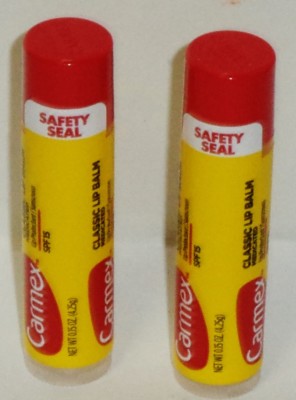 2 CARMEX CLASSIC  Lip Balms Lip Protectant Sunscreen SPF15 Sealed