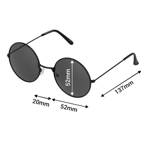New Lens John Lennon Style Round Sunglasses Retro Adults Mens Womens Glasses UK - Picture 18 of 208