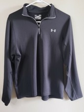 Under Armour All Season Gear Jacket Men's Medium Black Full Zip Loose Fit