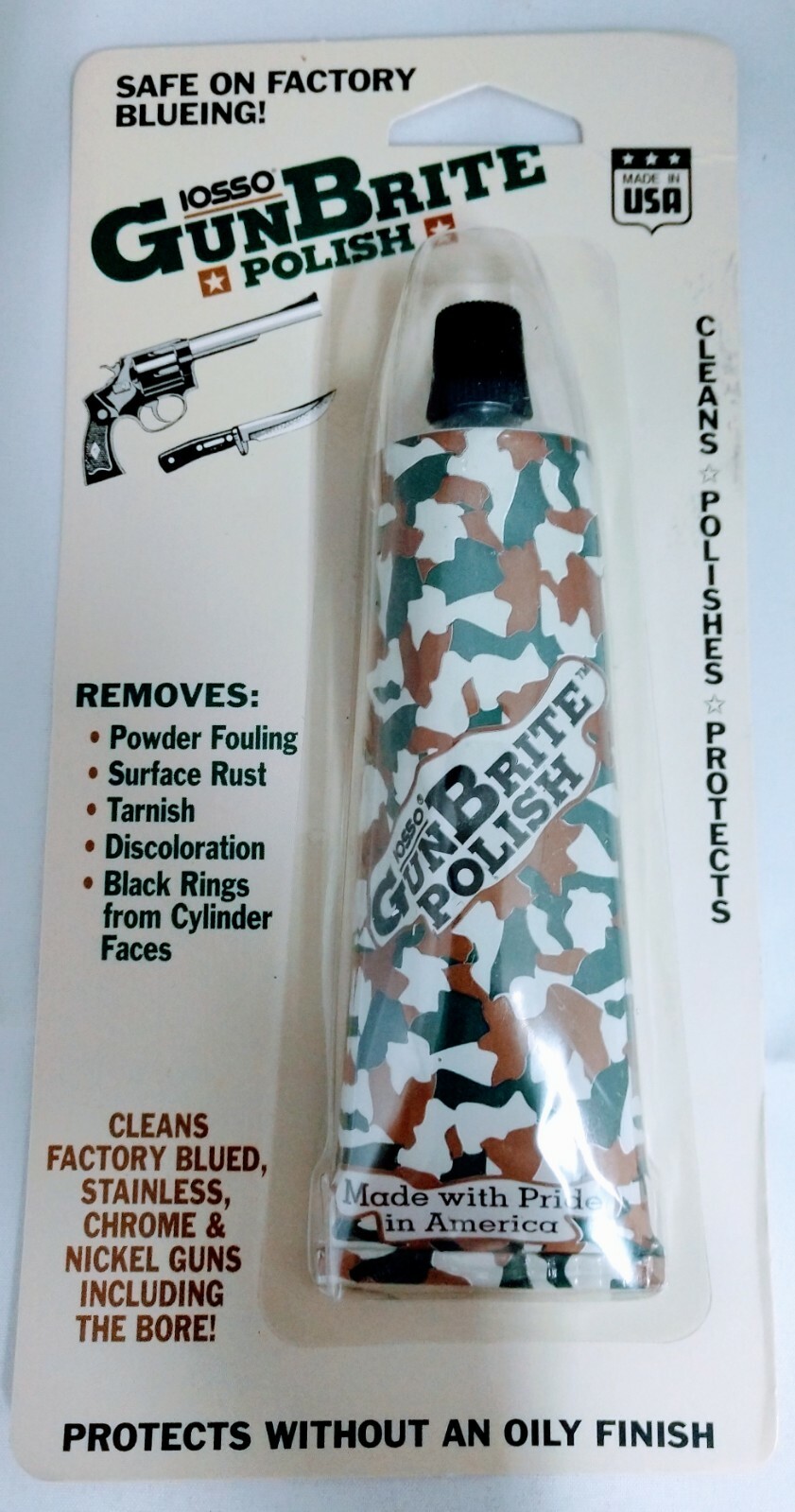IOSSO Products Bore Cleaner Gun Brite Polish/Preserver/Tarnish Remover USA Made!