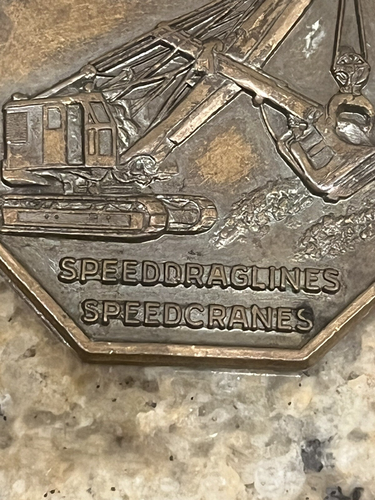 vintage antique pocket watch fob MANITOWOC Shovel