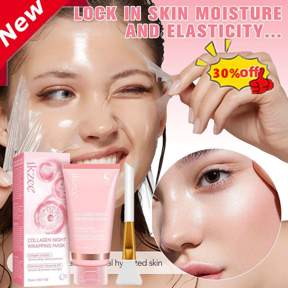 Collagen Night Wrapping Mask Overnight Wrapping Peel Off Natural Facial Ma sk