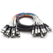 Seismic Audio - 12 Channel XLR Snake Cable - 10 Feet Long - Pro Audio Snake for 