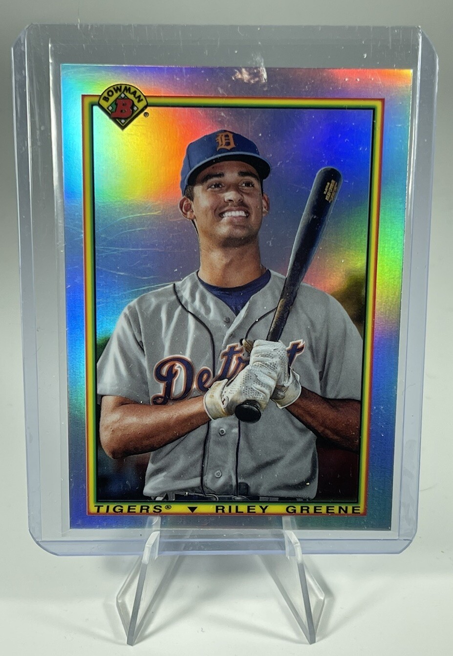 2019 Bowman - 1990 Bowman Riley Greene 90B-RG RC Detroit Tigers