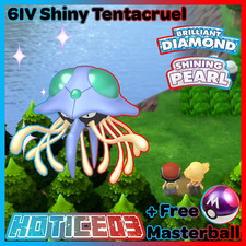 6IV Shiny Tentacruel Pokemon Brilliant Diamond Shining Pearl