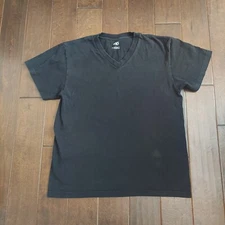 Shaka Wear Plain Blank Men's Short Sleeve V-Neck T-Shirts Solid Color Tees Large