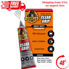 Gorilla 3 oz. Clear Grip Tube Waterproof Contact Adhesive 8040001