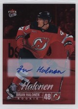 2024-25 Fleer Ultra Rookies Red Rainbow Foil 30/50 Brian Halonen #230 Auto 16p7
