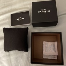 Empty COACH Gift Box with Pillow Black 3.2  x 3.2  