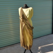 Medieval Fantasy Princess Dress Renaissance Fair Yellow Goddess Gown