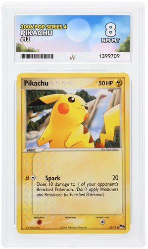 Pikachu graded ACE 8 for sale on eBay
