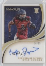 2020 Panini Immaculate Rookie Auto Gold /25 Kyle Dugger #RA-KD Auto RC