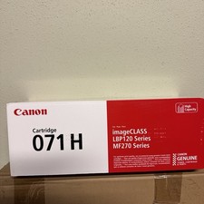 Canon 071H Black High Yield Genuine Laser Toner Cartridge for LBP120 MF270