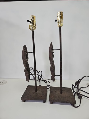 Rod Iron Decor Lamps Set Of 2 - Picture 2 of 10