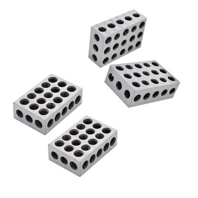 2 Matched Pair 2-4-6 Blocks 23 Holes 0.0002'' Machinist 246 Jig New