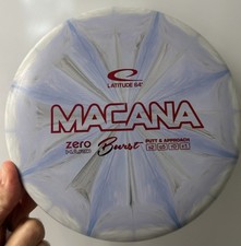 NUEVO Putter Macana Zero Hard Burst Latitude 64 OOP 174 azul raro disco de golf
