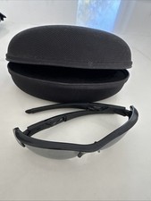 Mens Black Oakley Sunglasses 12-903 Used Made In USA W/ Hard Oakley Case