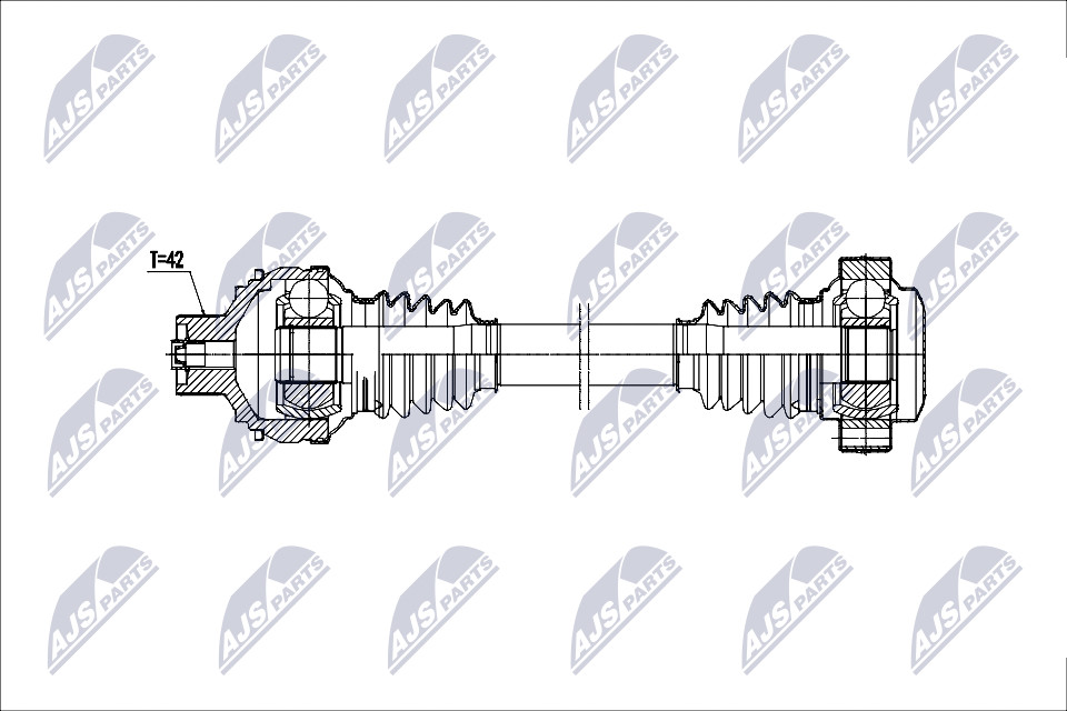 N.T.Y. NPW-AU-081.NTY Drive Shaft for AUDI