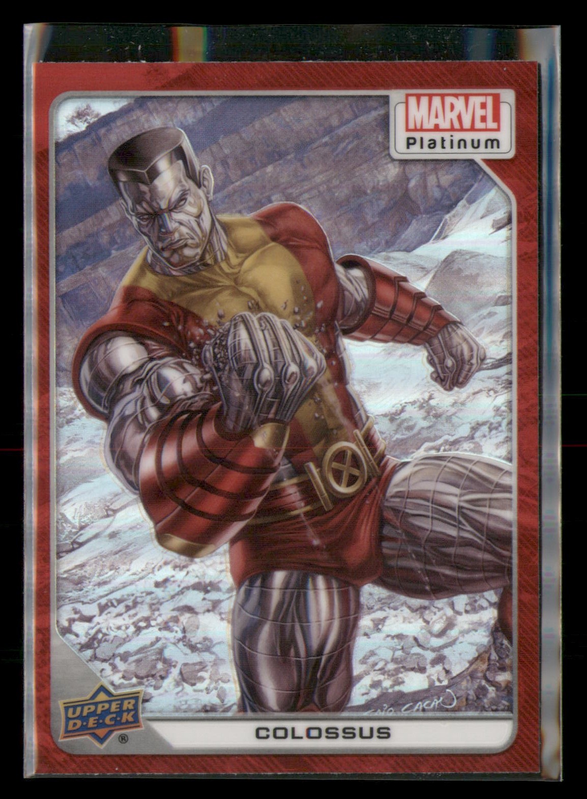 2023 Upper Deck Marvel Platinum #64 Colossus Red Rainbow