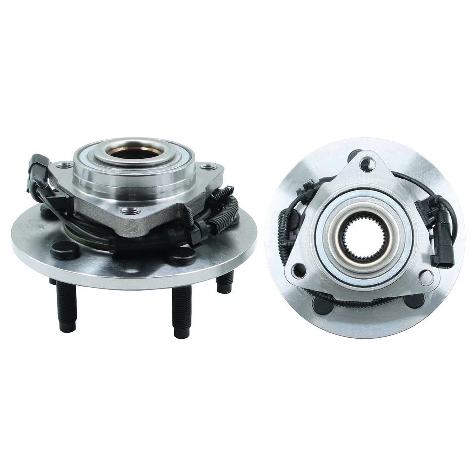 Par de Ensamblaje de Rodamiento de Cubo de Rueda Delantera Para 2009-2011 Dodge Ram 1500 w/ABS Foto 3 de 4