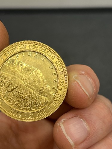 2009 CARR EMSLIE & CO. - 1 TROY OZ .999 FINE GOLD - PIKE'S PEAK COLORADO GOLD - Picture 9 of 9