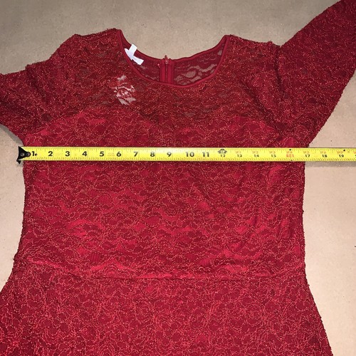 Red Lace Christmas Holiday Dress Maurice’s - Picture 13 of 13