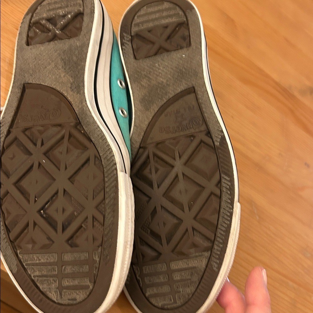 Mint Green Converse Women's 8 Low Tops Sneakers Chuck Taylor's thumbnail 7