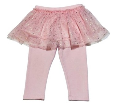 *GARANIMALS TuTu Chiffon Shimmer Attached Leggings Pink Baby Girl Size 12m