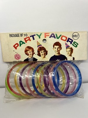 Vintage Party  Favor Toys Give-Aways Bangles Made In Hong Kong