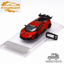 KING MODEL 1:64 DarwinPRO Huracán Transparente Rojo Diecast Model Car