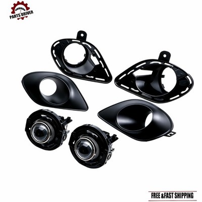 Front Bumper Fog Lights Lamps For Dodge Charger 15-23 With Hood Scoop New US