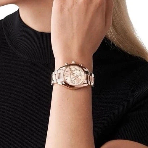 Orologio Cronografo Michael Kors MK5605 Bradshaw Tono Oro SS