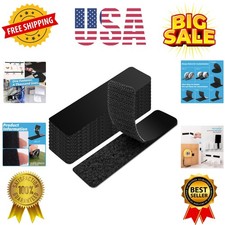 40 Sets Hook and Loop Tape Sticky Back,1 in. x 4 in. Double-Sided Command Adh...