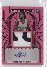 2024-25 Panini Obsidian Electric Etch Pink Flood 25/49 Antonio Reeves Auto 0jd0