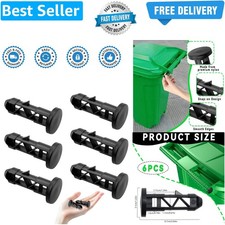 3 Pairs Wheelie Bin Compactor Lid Locks – Waste Bin Lid Fasteners for Secure ...