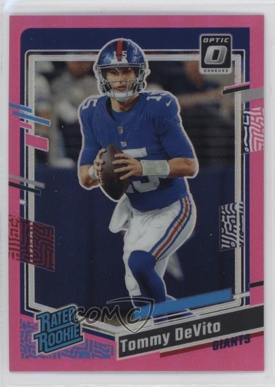 2023 Panini Donruss Optic Rated Pink Prizm Tommy DeVito #280 Rookie RC 0ss0