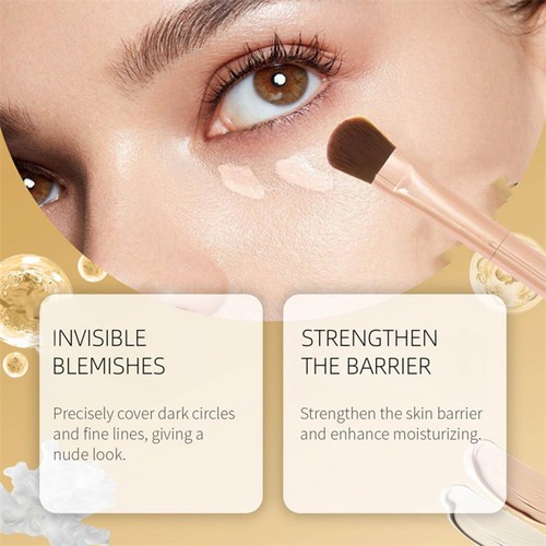 Colored Clay CC Under Eye Corrector – Farbkorrektor Für Dunkle Ringe, Mit Pinsel, Pfirsich Mittleres Tan
