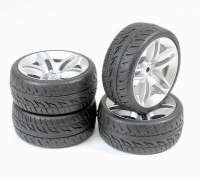 ABSIMA RÄDER 1:10 TOURENWAGEN ''5FACH DOPPELSPEICHE'' IN SILBER - 4 ST. # 2510005