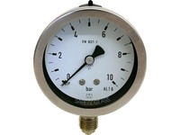 Manometer Chemie 0-4 Bar, 63 Mm FüR G1/4, Axial Dn 8 1/4' Radial