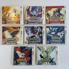 Pokemon Nintendo 3DS GAME LOT Of 8 Complete Box Sun Moon Ultra X Y AUTHENTIC