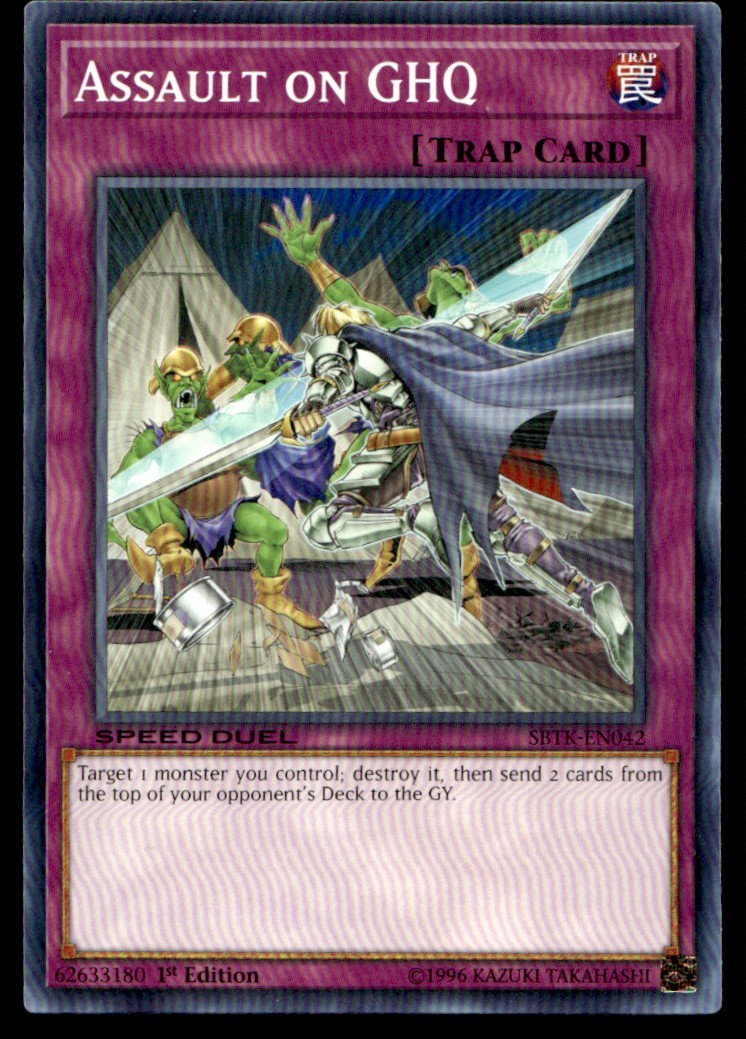 Assault on GHQ - SBTK-EN042 - 1st Edition - YuGiOh | Buy 3 Get 5 Free